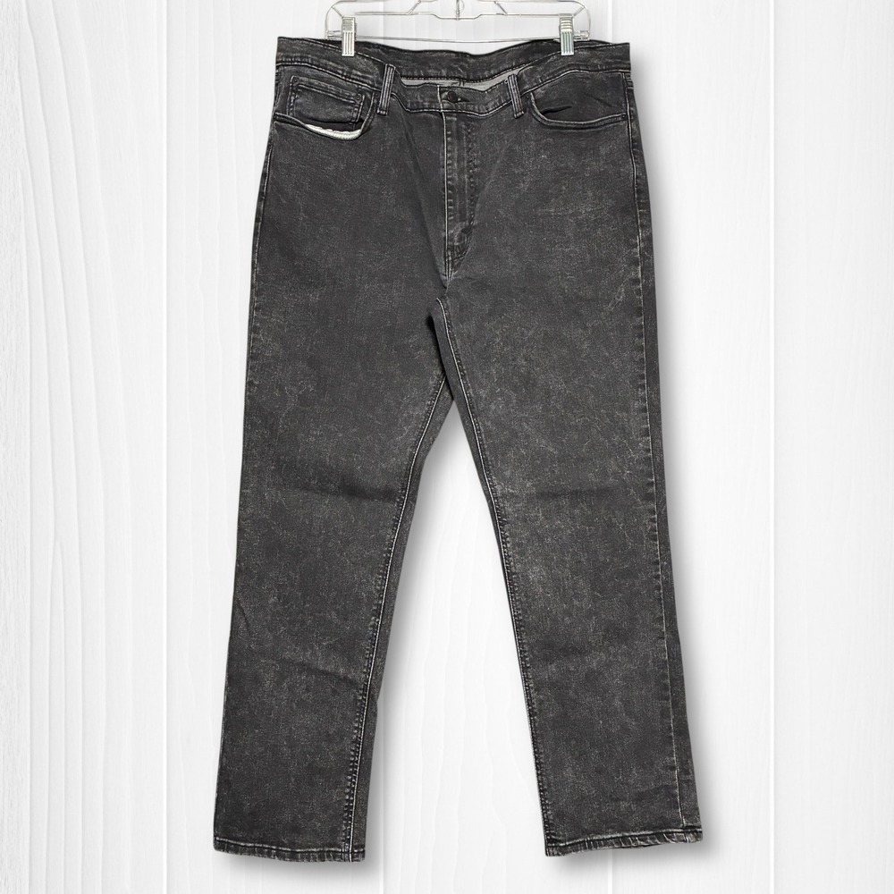 Levi's 541 Athletic Taper Jeans Mens 40x32 Black Acid Wash‎